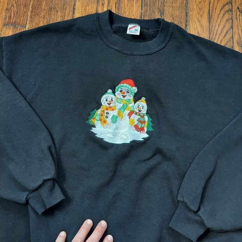 🔥VTG 80's Snowman Holiday Winter Crewneck Sweatshirt🔥